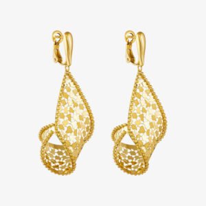 Twisted Gold Rope Hoops